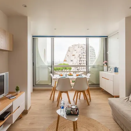 Au Paradis Bleu - Parking Prive - Literie Confortable - Vue Port - A 5 Min لا غراند موت