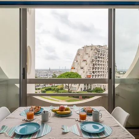 Au Paradis Bleu - Parking Prive - Literie Confortable - Vue Port - A 5 Min شقة لا غراند موت