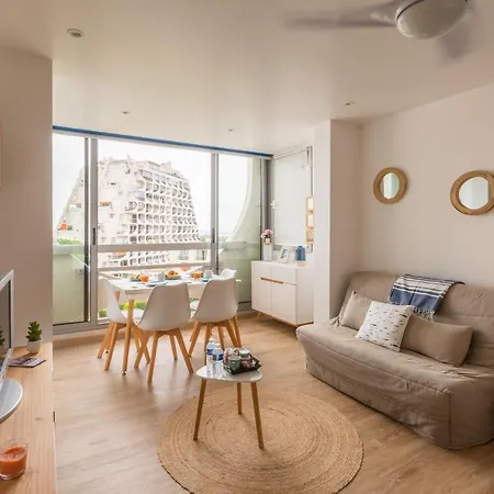 Au Paradis Bleu - Parking Prive - Literie Confortable - Vue Port - A 5 Min * لا غراند موت
