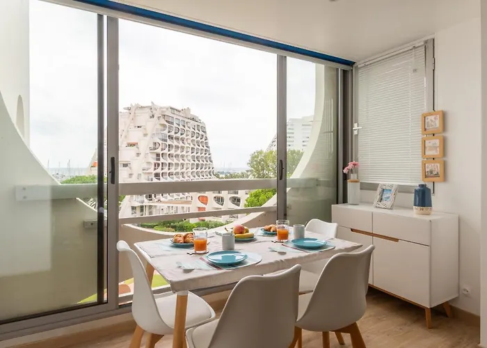 Apartamento Au Paradis Bleu - Parking Privé - Literie Confortable - Vue Port - à 5 Min